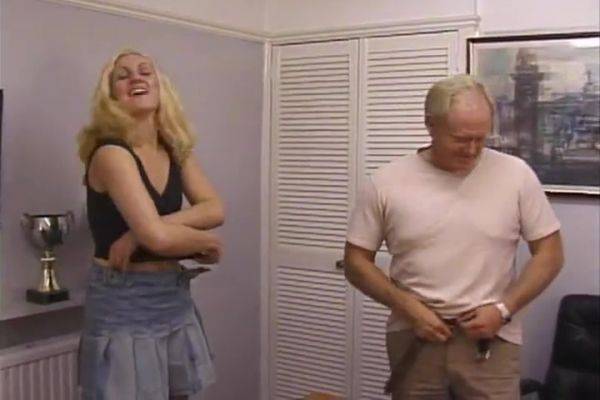 Busty Blonde Honey Gets Her Twat Pounded By A On The Desk - Hot Rod - hclips.com - Usa on nochargetube.com