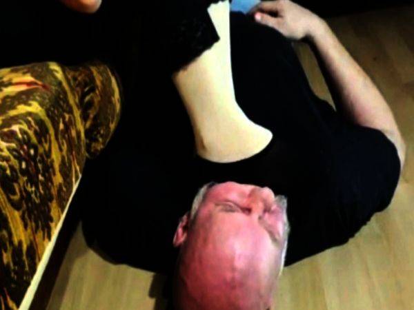 Lady M use her Slave as Human Footstool Face trampling - drtuber.com - Germany on nochargetube.com