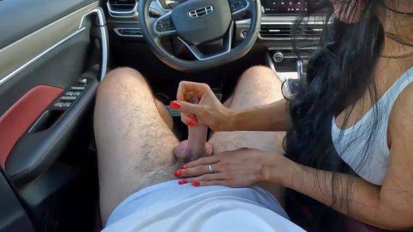 Outdoor fucking in the car with a stranger - anysex.com on nochargetube.com