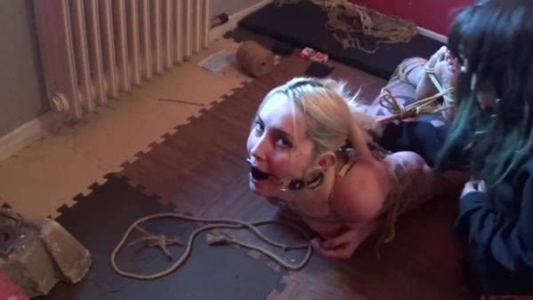 Spanish Girl Hogtied Super Tight - upornia.com - Spain on nochargetube.com