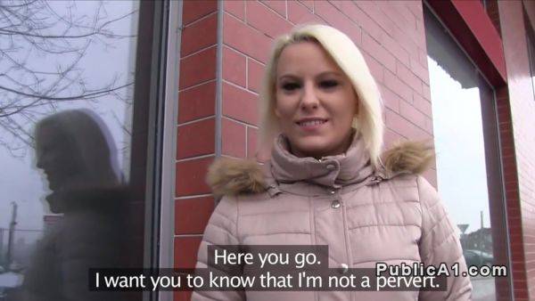 Blonde Czech Babe Banged In Public From Behind - hclips.com - Czech Republic on nochargetube.com