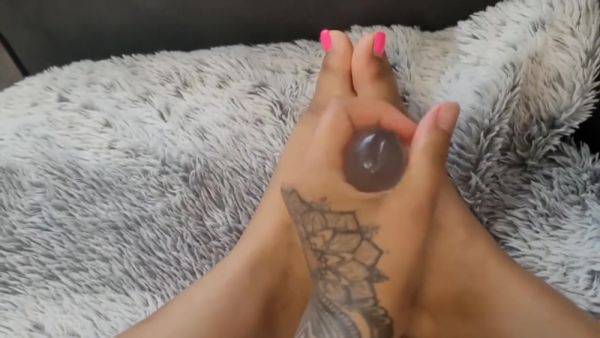 Would You Like To See My Hot Feet And How I Have The Cock Between Them? - upornia.com on nochargetube.com