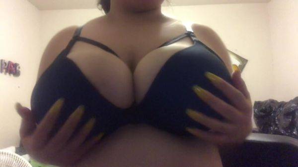 Missbustylatina - Blue Bra Play - hclips.com on nochargetube.com