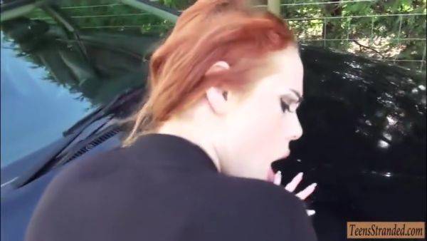 Pretty Redhead Public Sex In Countryside - Ella Hughes - videomanysex.com on nochargetube.com