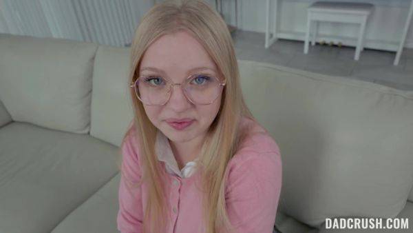 Nerdy girl learns everything about sex with friend's step daddy - anysex.com on nochargetube.com