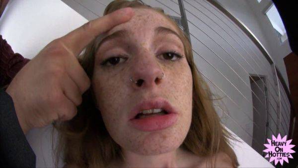 Freckled Freak Faye Reagan gets tied up and spit-roasted in hardcore bondage - sexu.com on nochargetube.com