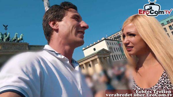 German blonde teen model try public Real blind date in berlin - txxx.com on nochargetube.com