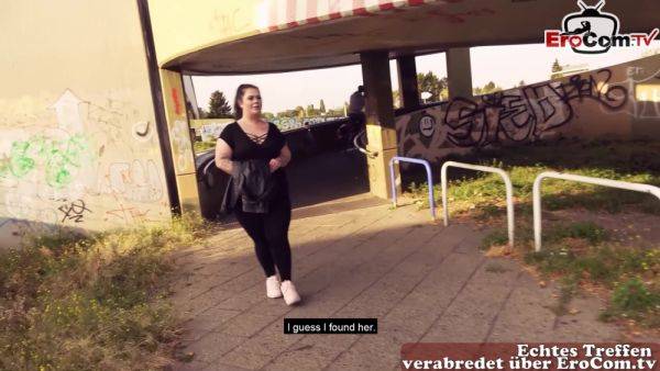 German chubby bbw teen picked up in public and fucked on street - txxx.com on nochargetube.com