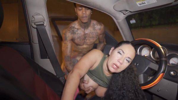 A Personal Favorite Of Mine - tattooed ghetto ebony mom fucked outdoors in car - big black tits - xtits.com on nochargetube.com