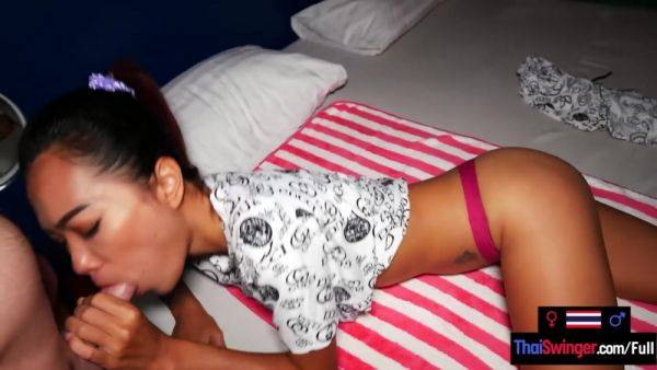 Amateur Thai teen big cock sucking and fucking on camera for money - hotmovs.com - Thailand on nochargetube.com