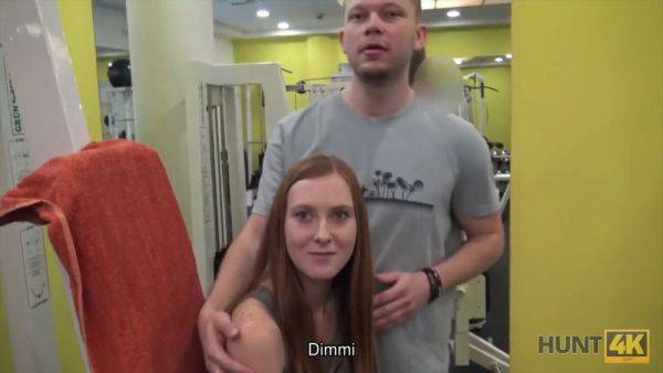 Redhead teen in palestra indulges in a wild POV blowjob with a hung dude - sexu.com on nochargetube.com