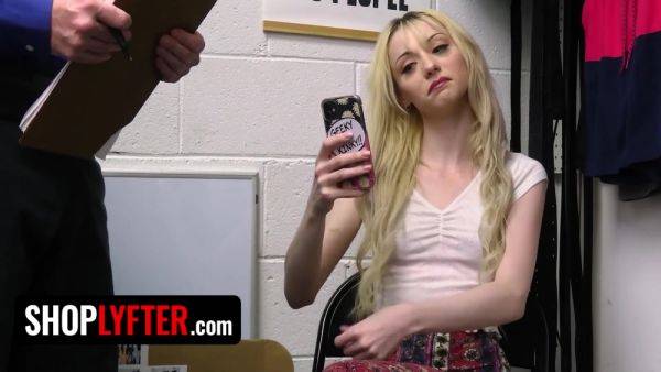 Cecelia Taylor - Pretty Blonde Suspect Detained For Strip Search In The Backroom - videohdzog.com - Usa on nochargetube.com