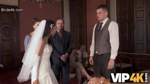 VIP4K. Couple starts fucking in front of the guests after wedding ceremony - hotmovs.com on nochargetube.com