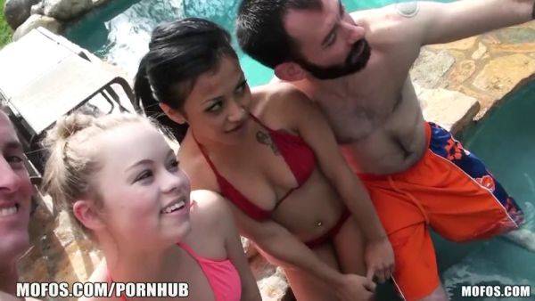 Madison Chandler's bikini-clad friends get frisky in a steamy threesome - sexu.com on nochargetube.com