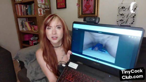 SPH solo babe with coloredhair talks dirty about small dicks - hotmovs.com - Britain on nochargetube.com