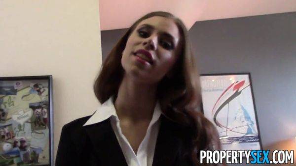 Anya Olsen's first time fucking her client: POV property sex with a hot brunette - sexu.com on nochargetube.com