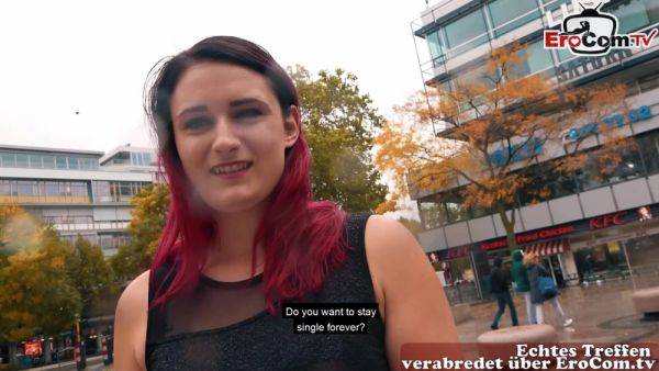 German Redhead Slut meet and fuck dating on Public Street - txxx.com - Germany on nochargetube.com