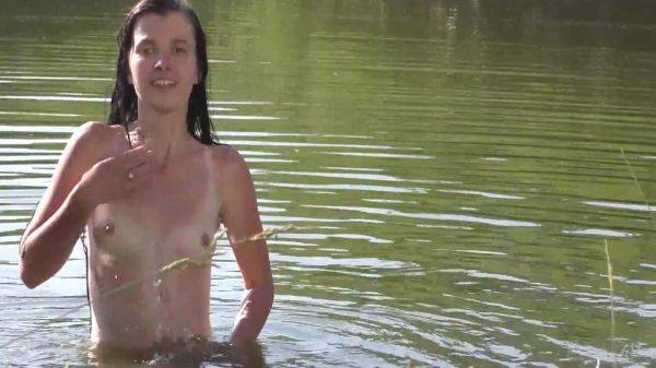 Hairy Pussy Coed ( Anas ) Likes Swimming Naked In The Lake! 10 Min - videohdzog.com on nochargetube.com