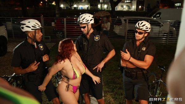 Cops share chubby MILF's wet holes in dirty gangbang - xbabe.com on nochargetube.com