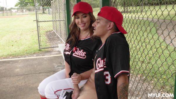 Big ass soccer mom plays with the young Latino cock and fucks like a goddes - hellporno.com on nochargetube.com