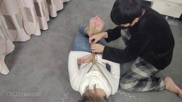 Girl Hogtied And Breathplay - upornia.com - Japan on nochargetube.com