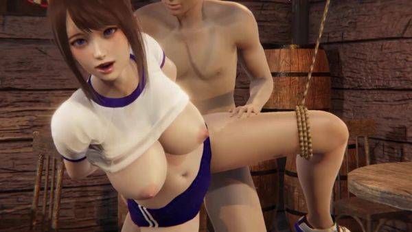 3D Asian suspended babe from Honey Select 2 video game gets fucked hard - anysex.com on nochargetube.com