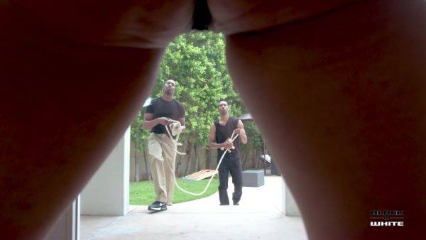 Gardeners called in by Marica Hase for filling all her holes with piss clean-up BIW024 - PissVids - hotmovs.com - Usa on nochargetube.com