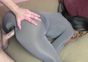 ChickPass - Ebony slut Melody Cummings gets nailed in her sexy catsuit - hclips.com on nochargetube.com