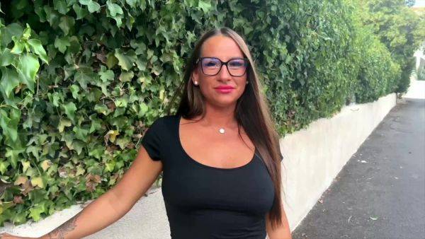 French Glasses Girl Mila and her HUGE TITS come back in front of the camera - txxx.com - France on nochargetube.com