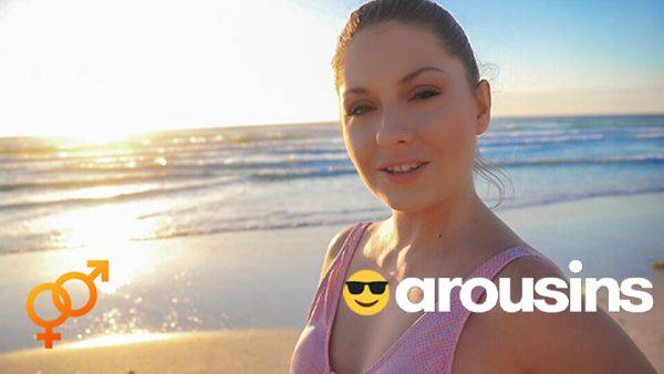 Have you Ever Been Blown on the Beach? POV Rebecca Volpetti & Jason Love at Arousins - txxx.com on nochargetube.com