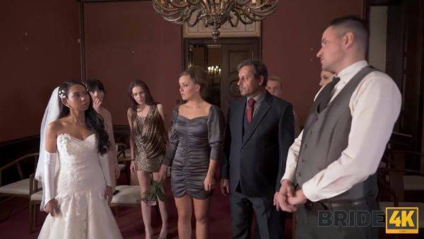 BRIDE4K. Small cheap wedding turns into public fucking action of the brides - hotmovs.com on nochargetube.com