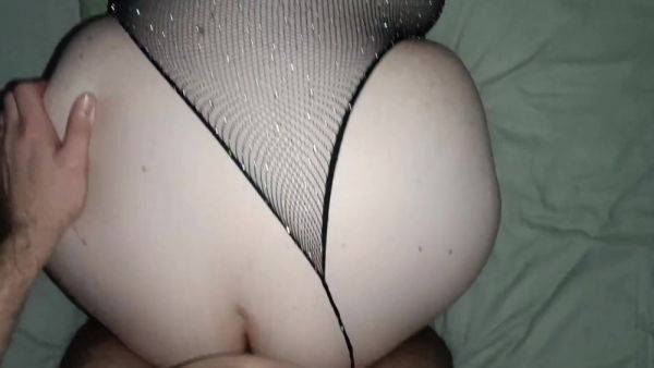 Young Curvy 18 Year Old Big Ass Anal Cumshot In Fishnet Bodysuit - hclips.com on nochargetube.com