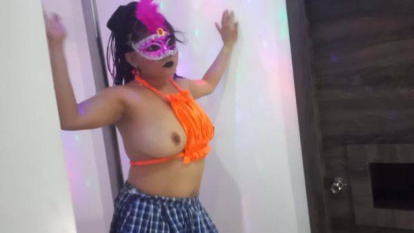 Stepmom Dress Up As A Very Hot Student 18+ And Performs Sexy Dance On The Pole - upornia.com on nochargetube.com