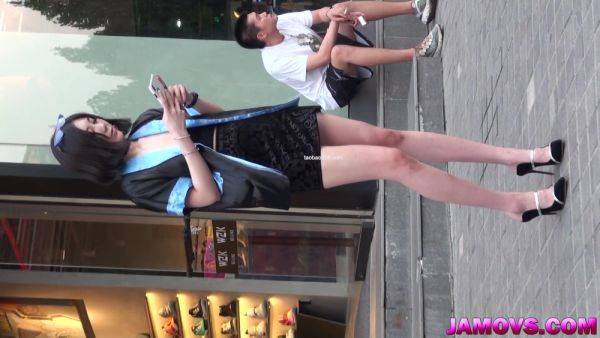 Chinese Girl Caught on the Street - hclips.com - China on nochargetube.com