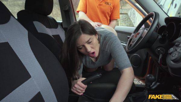 Adorable babe fucks with her driving instructor and loves it - xbabe.com on nochargetube.com