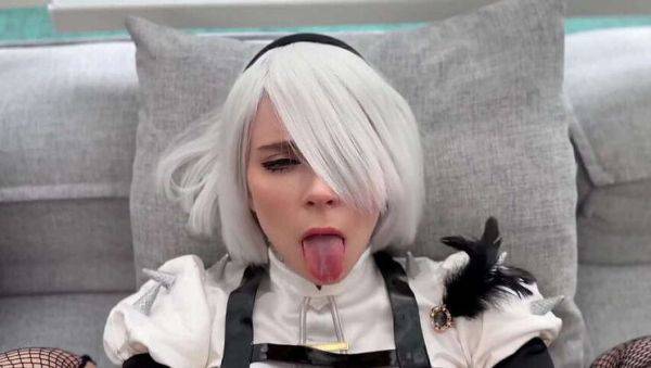 Sweetie Fox as 2B from NieR: Automata Gets Her Tight Pussy Fucked Every Which Way & Cum On Her Face - Amateur Cosplay - veryfreeporn.com on nochargetube.com