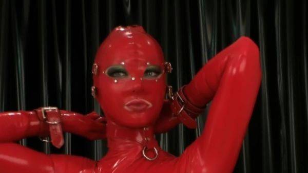 Red Latex Bondage Doll - hclips.com on nochargetube.com