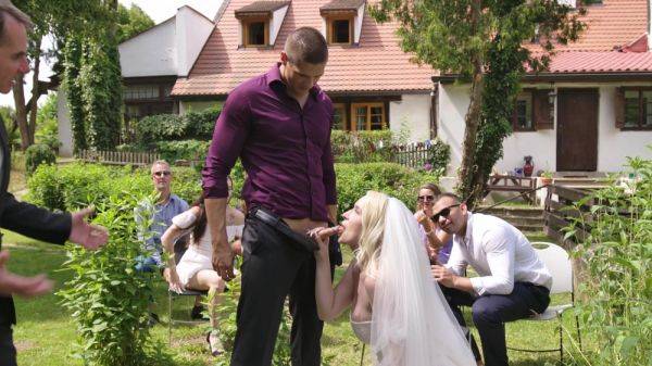 Aroused blonde bride turns wedding party in hard perversions - xbabe.com on nochargetube.com