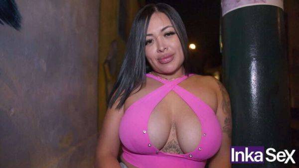 Busty Peruvian Milagros Raiza Caught at Night by Shy Brunette - porntry.com - Peru on nochargetube.com