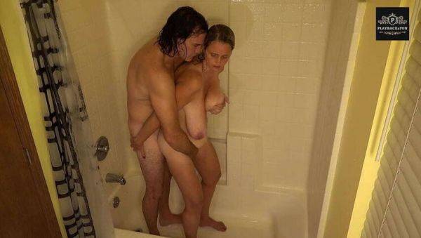 Eager Spouse Large Breasted Novice Shower Erotica #2: Bianca & Jinx Luciano - xxxfiles.com on nochargetube.com