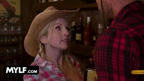 MILF Christie Stevens Rides Big-Cocked Cowboy in Saloon - Mylf Labs - veryfreeporn.com on nochargetube.com