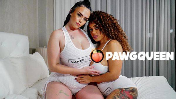 PAWGQueen Interracial Lesbians Twerking and Strap-on Fucking - txxx.com on nochargetube.com