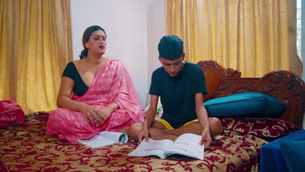 Desi Stepmom Taught Her Stepson How To Do Sex While He Was Studying (hindi Audio) - desi-porntube.com - India on nochargetube.com