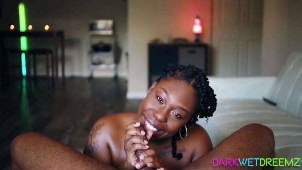 Ebony BBW Bombshell Gives Explicit Blowjob & Cum-Filled Facial - porntry.com on nochargetube.com