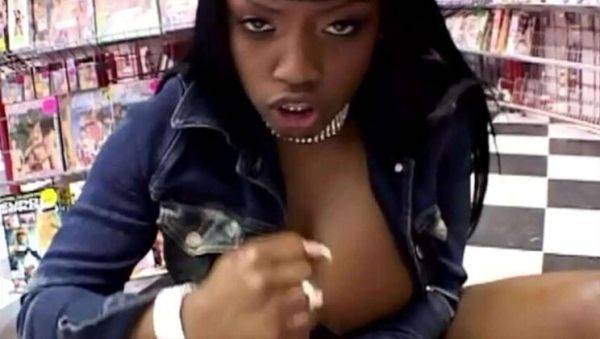 Jada Fire: Ebony Vixen Performs Explicit Acts in POV for Shop Customers - porntry.com on nochargetube.com