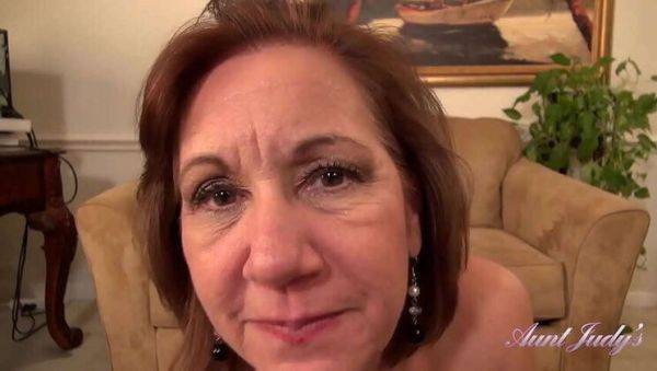 Step-Aunt Marie, 60 & Sexy, Sucks Your Cock & Masturbates in Nylons - porntry.com on nochargetube.com